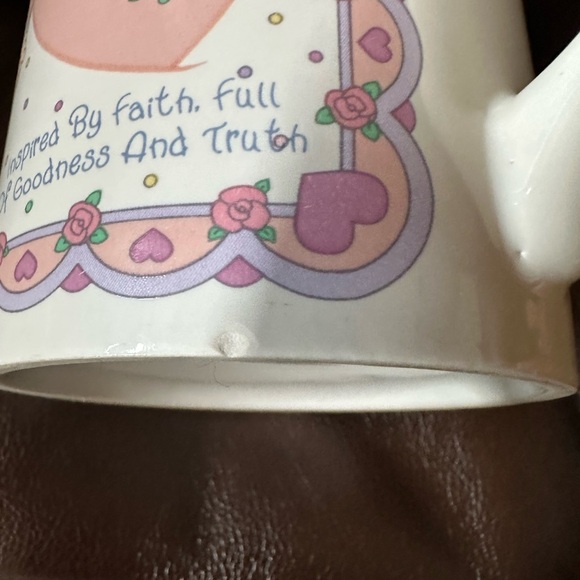 Vintage 1994 Precious Moments Michelle name coffee/tea pink and white mug - Picture 7 of 7